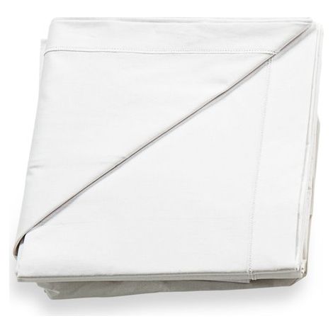 Italbaby Set Lenzuola Lettino 3 Pezzi Tinta Unita Bianco 100% Cotone