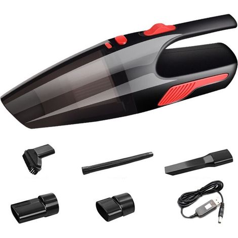 Aspirateur de voiture sans fil portable, 5000 Pa, double usage, appareil ménager, produits pour voiture - A (1/5)