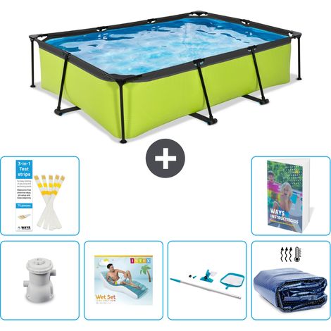 Exit Pool Rechteckig - 300x200x65 cm - 7-teilig S270