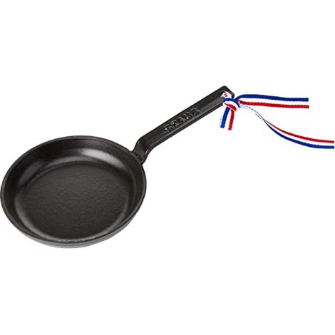Mini padella Staub in ghisa smaltata nera (1/4)