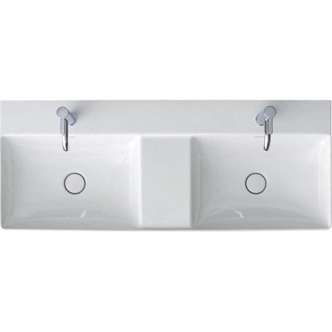 Duravit DuraSquare Doppelwaschtisch, 120x47cm, 2 Hahnlöcher, 2 (1/5)