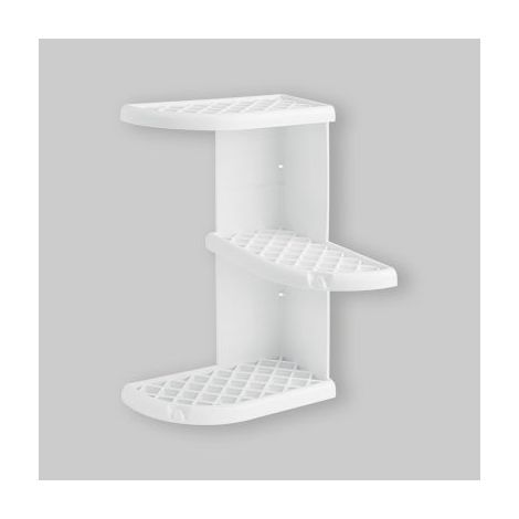 Meuble d'angle de douche blanc Oscar (1/5)