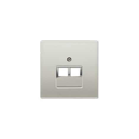 Jung Copertura per scatole di connessione IAE/UAE, 2 x 8 poli, serie LS, acciaio inox ES 2969-2 UA