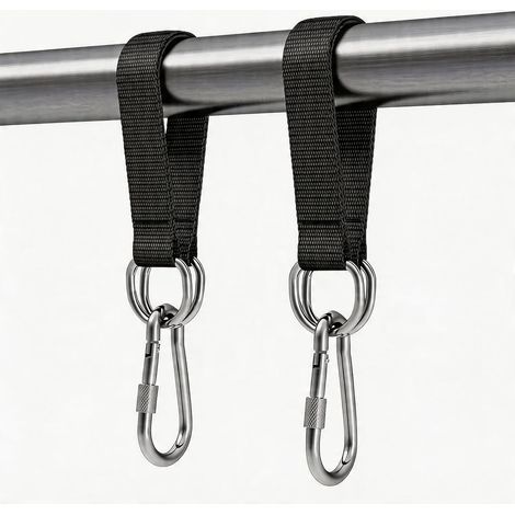2 Pcs Hammock Straps 30cm Tree Swing Straps Kit Portable Nylon Swing Strap Hanging Strap Anti-Tear for Patio Swings, Tree, Porch and Chairs S (1/5)