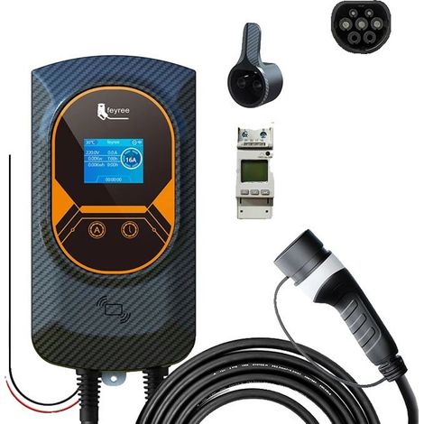 Chargeur EV, Équilibrage de Charge Dynamique, Contrôle par Application Mobile, 7.6KW 32A 1 Phase, TYPE2