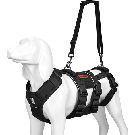 Harnais de soutien pour chien avec poignée et sangles réglables, aide à la mobilité arrière pour animaux blessés ou âgés