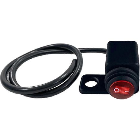 Interrupteur à bouton étanche amélioré pour projecteur LED marche/arrêt pour moto (1/5)
