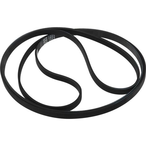 1 Courroie D'entraînement 6 Nervures, Caoutchouc, Largeur 9,8 Mm, Pour Sèche-linge Bauknecht Hotpoint Whirlpool (1/5)