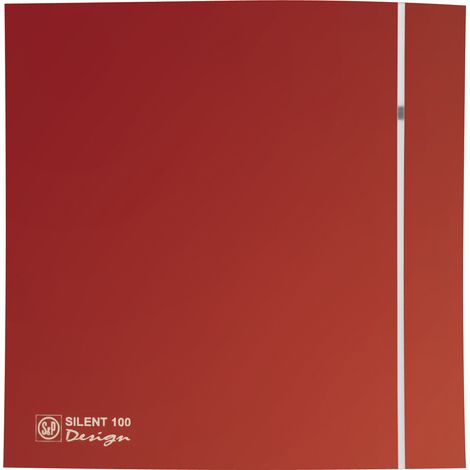 Kit façade rouge + contre façade universelle pour aérateur SILENT DESIGN 100 S&P (UNELVENT) 890044