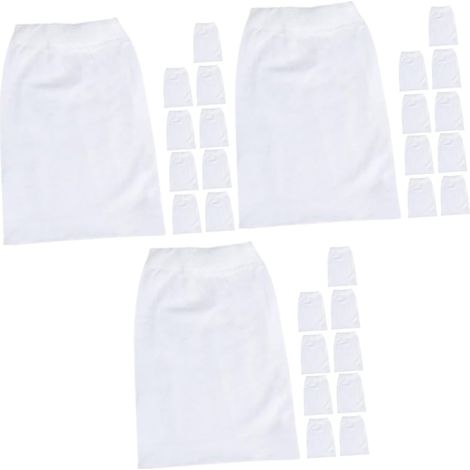 3 Ensembles Filet De Bain À Remous Corbeille Écumeurs Chaussette Filtrante Filtres De Piscine pour Piscines Hors Sol Écumoire À Panier De Piscine Nylon Blanche 10 Pièces x 3 (1/5)