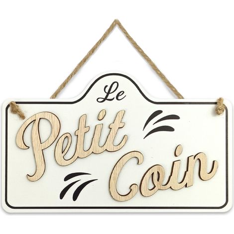 Plaque à suspendre le petit coin (1/2)