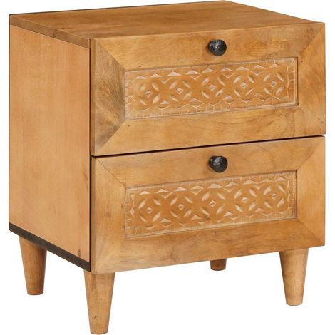 Maison Exclusive - Armadio da Notte Marrone Chiaro 40 x 33 x 46 cm (1/5)