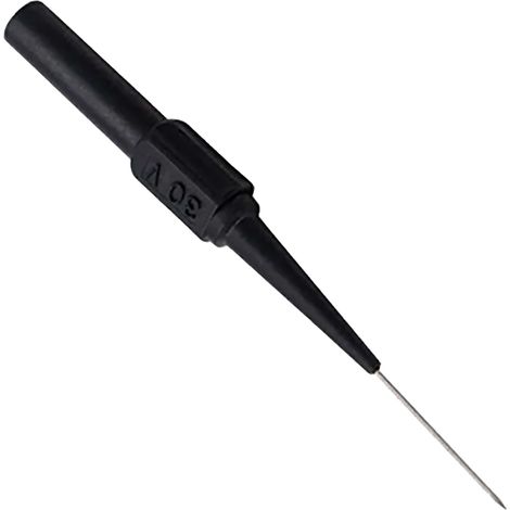 Set de 2 Pointes de Test Multimètre 0,7mm, Sonde de Percage de Fil Résistante à la Haute Température pour Diagnostic Précis, Réparation Automobile, Noir (1/5)