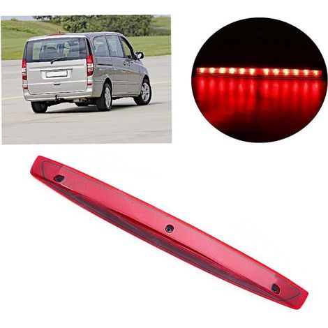 Feu stop arrière haut pour Mercedes W639 Vito Viano 2004-2014 – Lentille PMMA – Haute luminosité 12V – Remplacement facile A6398200056 (1/5)