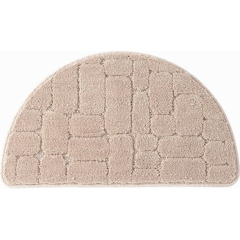 Paillasson absorbant en microfibre, demi-cercle confortable, tapis uni antidérapant (1/5)