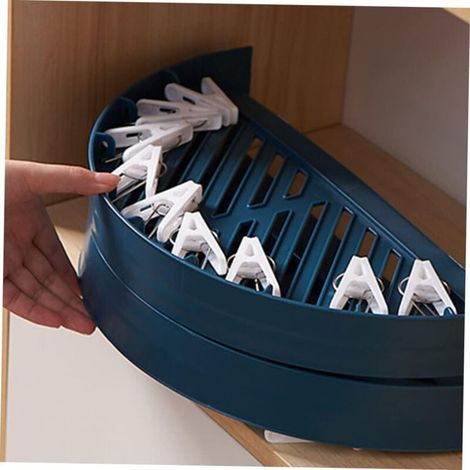 Tendedero plegable, perchas plegables, perchas plegables, percha para calcetines de acero inoxidable, tendedero colgante con pinza, perchas para la ropa (1/3)