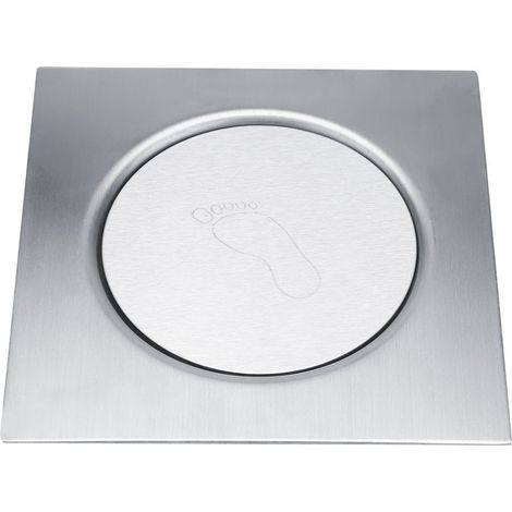 Siphon sol à pédale – acier inoxydable – garage / sous-sol / salle bain – modèle 3 (1/5)