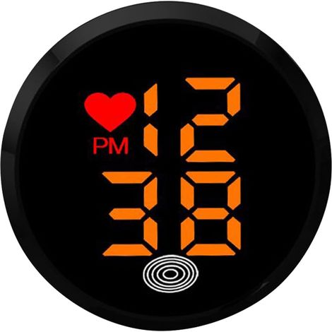 Digitale Uhr fürs Armaturenbrett – Kleine, selbstklebende LED-Stoppuhr mit klarem Display, für Autos, Lkw, Motorräder und Fahrräder, einfache Montage auf jeder glatten Oberfläche (1/5)