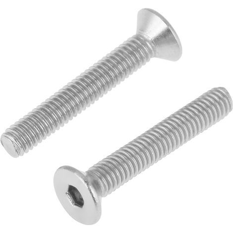 Kit de 180 vis boulons à tête plate M4 en acier inoxydable 304 avec écrous et boîte de rangement (1/5)