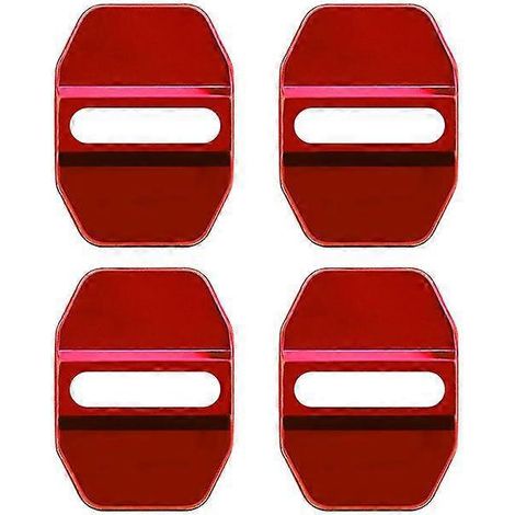 Lot de 4 protections antirouille pour serrures de portières BMW X1 X3 X4 X5 X6 E46 E90 E60 F10 E39 F30 E36 F20 E87 E70 E91 E30  Protection antirouille pour serrures de portières - rouge (1/5)