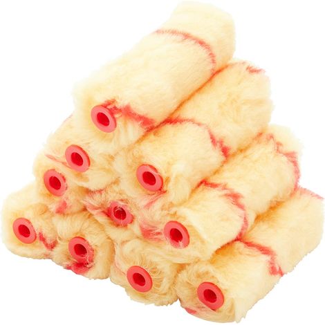 ProDec PRRE042 Lot de 10 Mini Rouleaux Poils Longs de 10,2 cm pour Peinture emulsion, 10 Pack (1/5)
