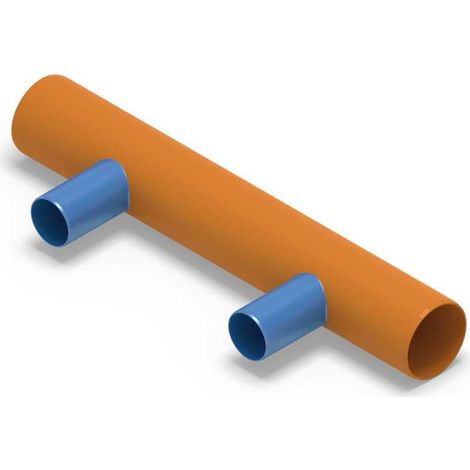 Distributeur thermique AWADUKT DN 315 BL 2 m, 2 raccords DN 200, centré