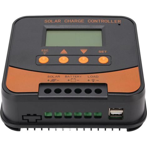 Controlador de carga solar MPPT 10A 12V 24V, panel de conmutación automática, carga para batería GEL SLA LFP LI (1/5)