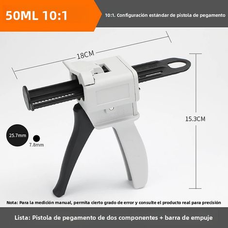 Pistolet de scellement manuel en époxy AB10:1 pour adhésifs et mastics, applicateur de scellant mixte pour utilisation DIY à la maison (1/4)