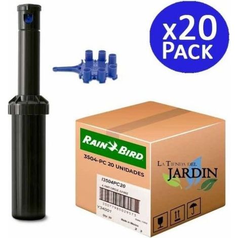 Set di 20 Irrigatore Rain Bird 3504-PC. Turbina con Portata da 4,6 a 10,7 m. Filettatura Femmina 1/2'' Irrigazione Professionale