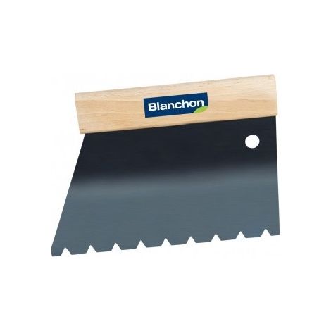 Blanchon – Spatule TKB B16 pour colle à parquet AB 2000 – Denture n°4 – Adaptée parquets massifs et contrecollés – Dimensions dents 11,90 x 8,10 x 7,45mm