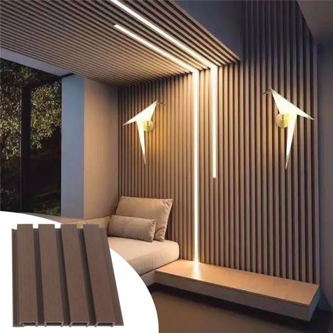 Listoni WPC Elegant 25m² per rivestimenti colore Rovere listone co-estruso 219x2200mm spessore 26mm (1/5)