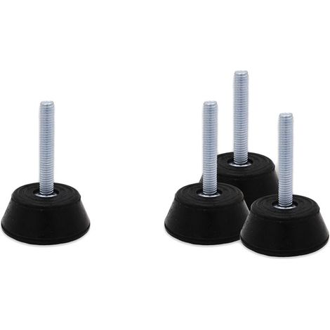 Kit antivibranti 48  40x20 mm per pavimento realizzati in gomma naturale vulcanizzata con inserti metallici filettati M8 (busta da 4 pezzi completi di dadi e rondelle) 00000011214 - -  TECNOGAS - - (1/2)