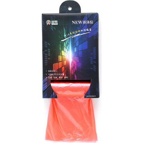 rouleaux de sacs poubelle pour déchets de cuisine, toilettes et autres déchets (rouges) (1/2)