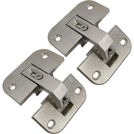 Cerniere angolari in acciaio inox per mobili, moderne cerniere invisibili per ante di armadi. (1/5)