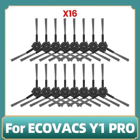 Lot de 16 brosses de nettoyage des bords pour aspirateur robot ECOVACS Y1 PRO - Pièces de rechange pour brosses latérales (1/5)