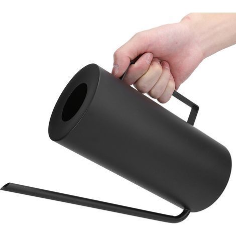 1,5-Liter-Gießkanne aus Edelstahl mit langem Ausguss für Garten, Pflanzen und Terrasse – Schwarz (1/5)