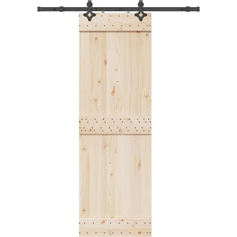 vidaXL Sliding Door Hardware Kit 152,5 cm Steel Black
