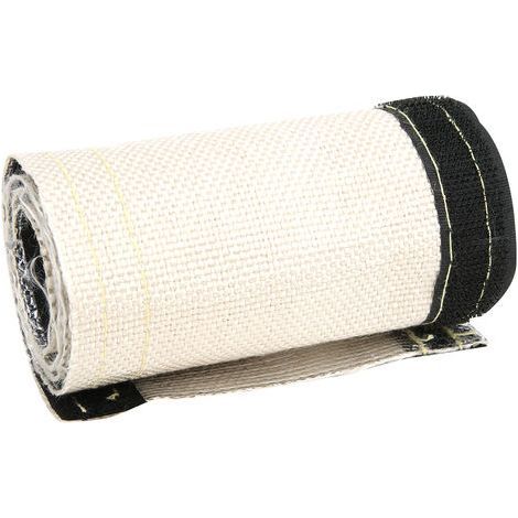 Copertura isolante per tubi in filo metallico, manicotto termoprotettivo bianco/grigio con strato esterno alluminizzato, 600x106 mm (1/5)
