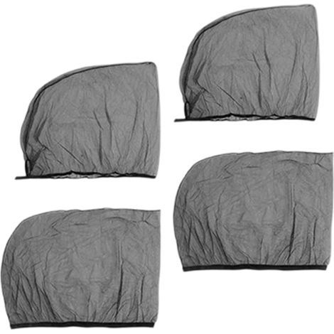 Set di 4 tendine parasole per finestrini auto in rete traspirante, oscuranti - Parasole per finestrini laterali. Viaggi in auto estivi: privacy e comfort garantiti. (1/5)