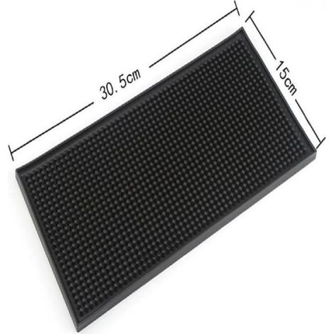 Couleur 30x15cm Tapis de Bar antidérapant en caoutchouc PVC, Sous-Verre, Napperon de cuisine, Tasse Isolante, (1/4)