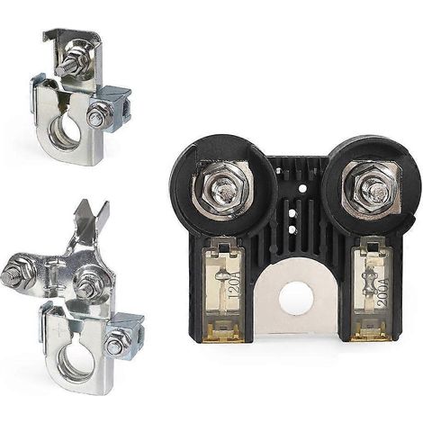 Komplettes Set aus Batterieklemmen und Sicherungen AE5Z14526BA, einfach zu installierende Drahtklemmen, Schnellanschluss-Kit für Fahrzeuge.