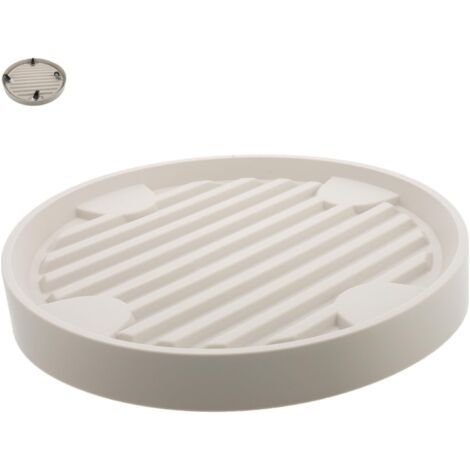 Chariot à roulettes beige pour pots de fleurs, diamètre intérieur 22.3 cm, pour intérieur et extérieur, 1 pièce