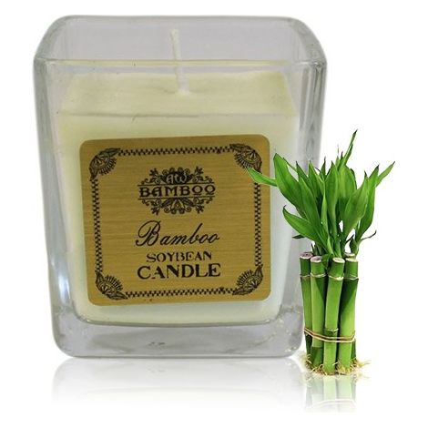 Bougie en Pot de Soja - Bambou- Vendu par 1 (1/4)
