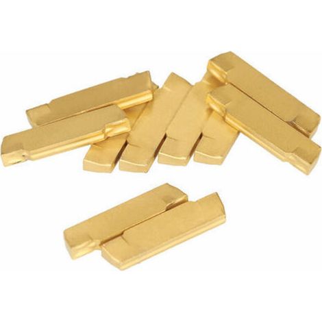 Inserti in carburo di tungsteno per utensili da taglio e scanalatura per tornio Mgehr/Mgivr, 10 pezzi (1/4)