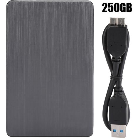 Disque Dur Externe 2.5" USB 3.0 Gris Foncé - 160GB à 2TB pour Stockage Mobile HDD/SSD SATA (1/4)