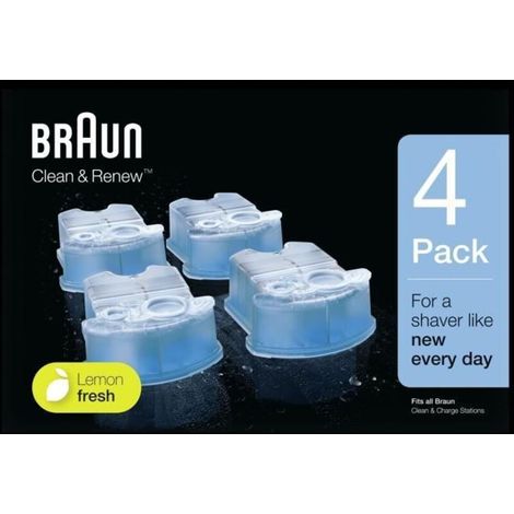[JAMAIS UTILISÉ]Clean & Renew Nachfüllkartuschen für Elektrorasierer, 4er-Pack