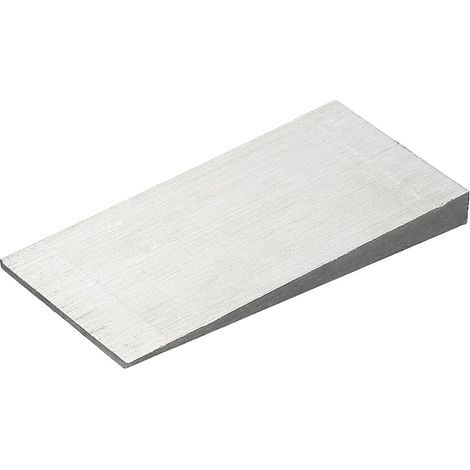 Coin Métallique, 4x2x0.4 Pouce Cales Acier Au Carbone Rondelles Biseautées Triangulaires Pour Flasque Solides Durables Pour Outil Soudage D'ajustage Tuyau Usine, Ton Argenté (1/4)