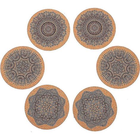 6 sous-verres mandala (1/3)