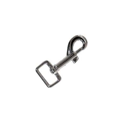 MOSCHETTONI REDINE QUADRO CON GIRELLO IN ZAMA NICHELATO- - mm.78 con asola da mm.24 - 10 pezzi