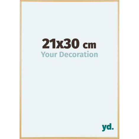 yd. - Cadre photo 21x30 - Or Vintage - Aluminium - Kent